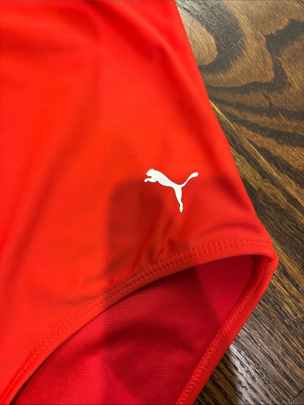 Puma Red Racerback One-Piece Swimsuit